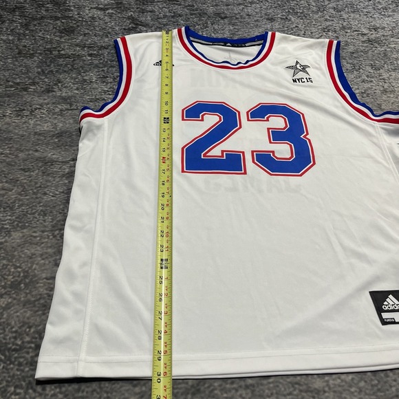 Lebron James NBA All-Star Game 2015 East Adidas Basketball Jersey Mens Large - Picture 11 of 12